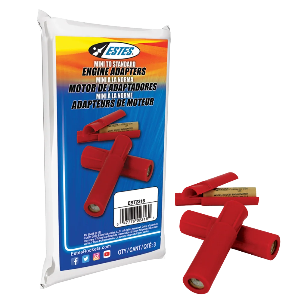 2316 ESTES Engine Adapters - Mini to Standard