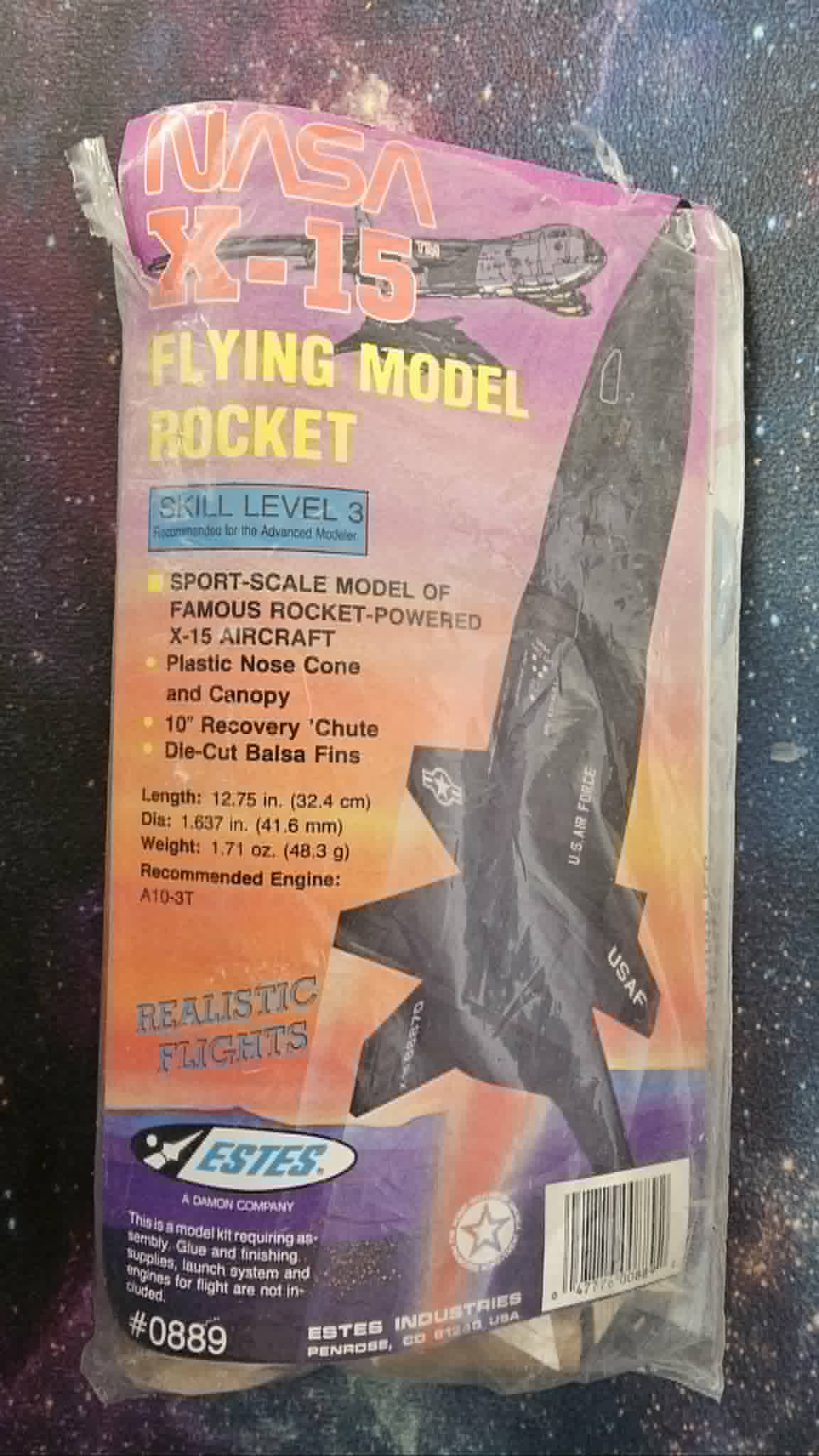0889 ESTES X-15 Nasa