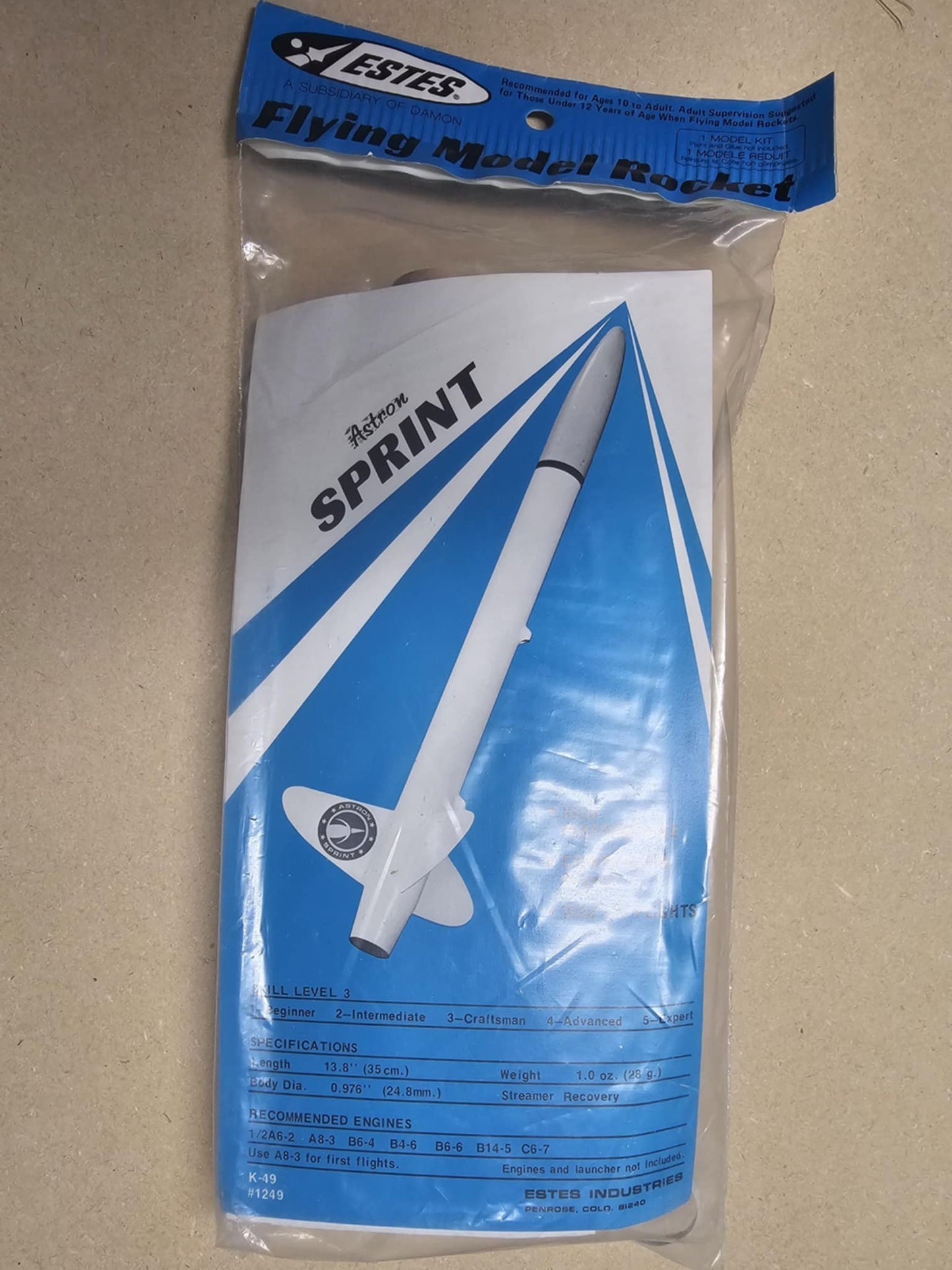 1249 K-49 ESTES Sprint