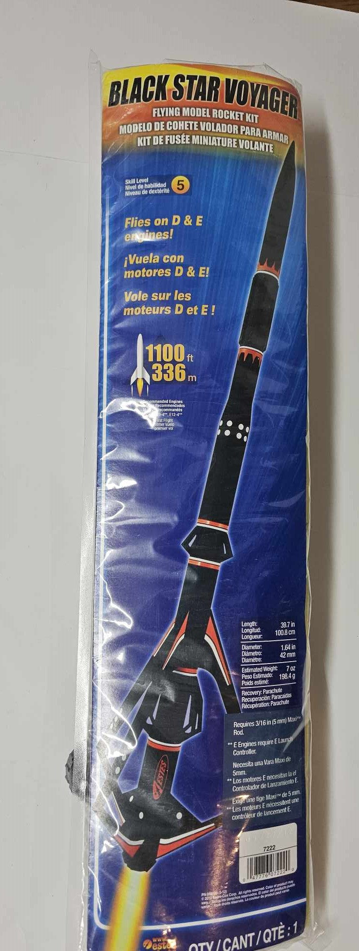 7222 ESTES BLACK STAR VOYAGER OPEN BAG - Everdon Hobbies