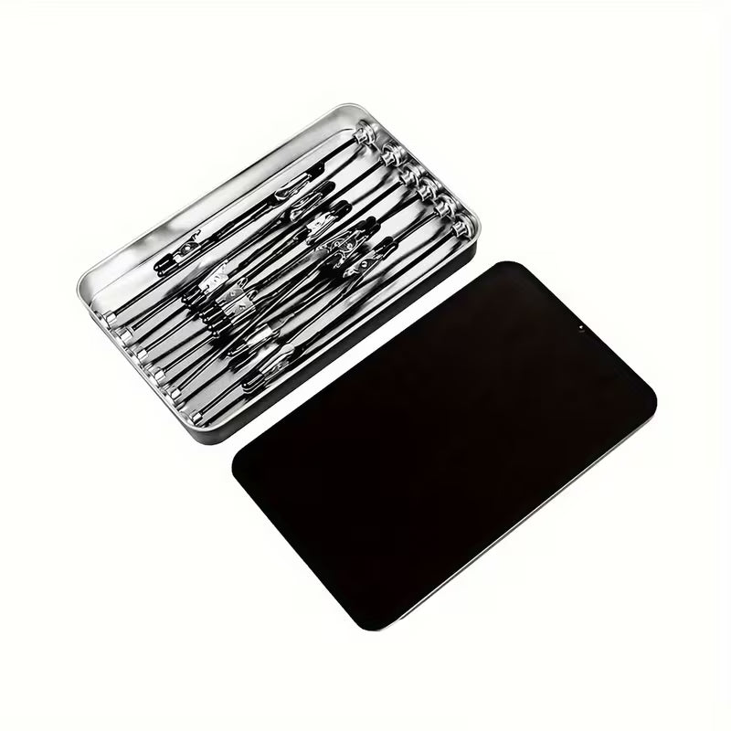 Set of 10 Flexible Magnetic Crocodile Clips for Model Painting - Multi-Directional Metal Clamps Suitable for Model Making