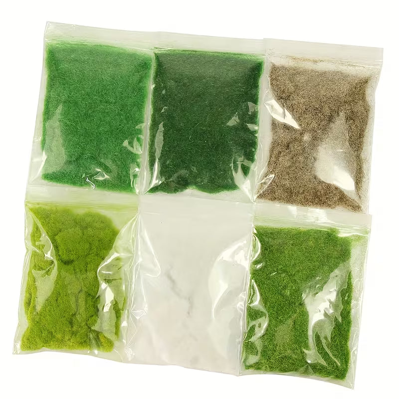Grassland Grass, Static Grass, 3mm for H0, N, TT Gauge, Ideal for Summer Landscapes, Green Pastures and Fields.