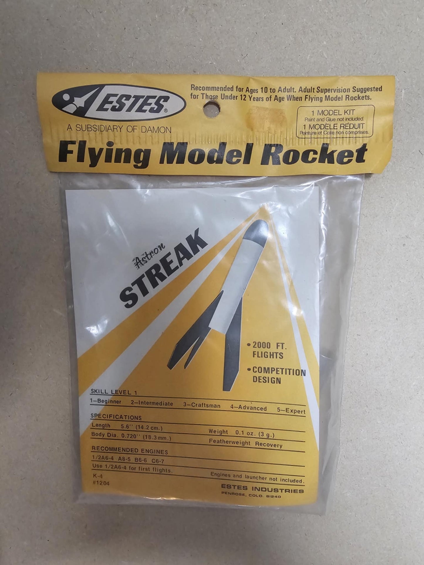 1204 k-4 ESTES Streak