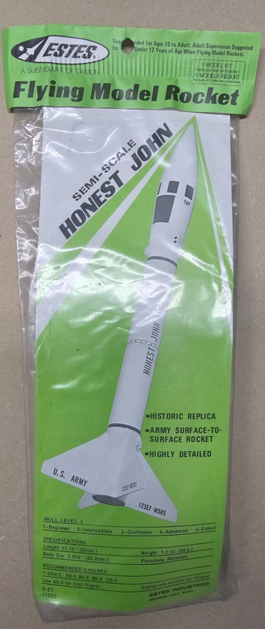 1227 K-27 ESTES Honest John