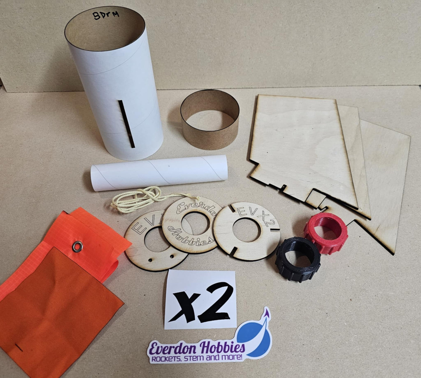 Everdon Rocketry EV10 3.00" / 29mmt PSII Big Der Red Max Booster