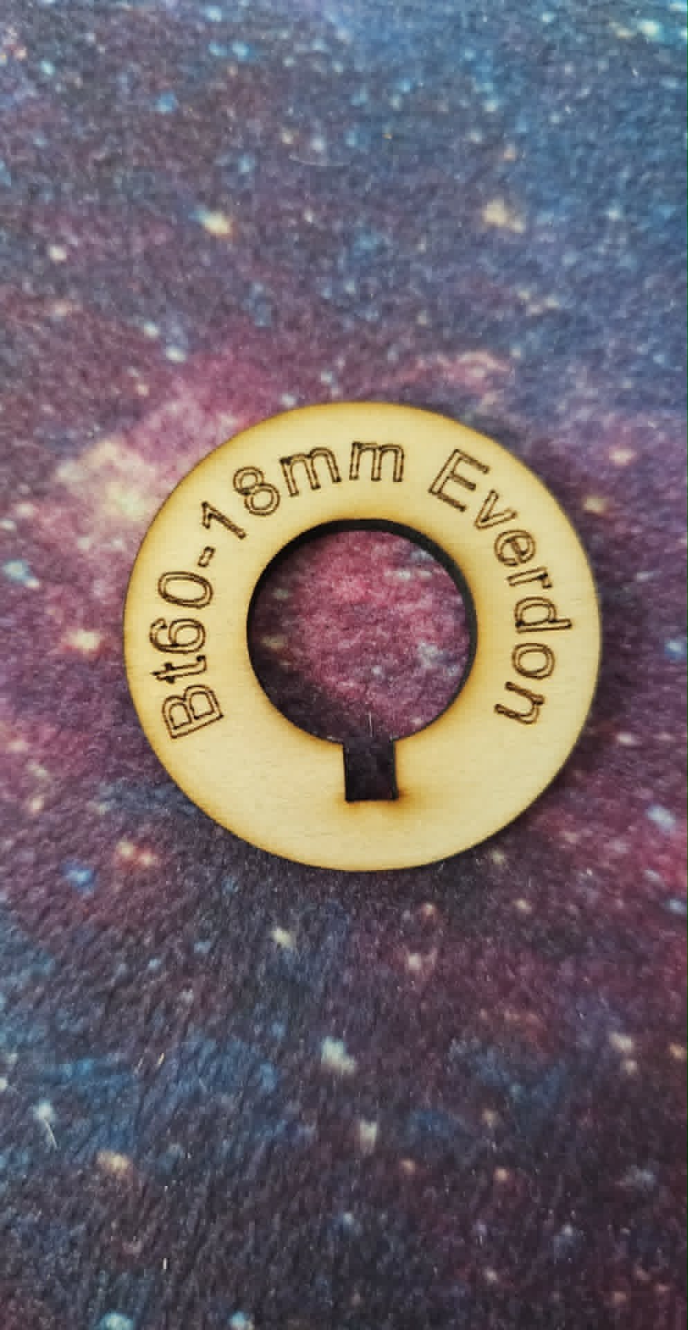 Everdon Rocketry Centering ring W/ Shock cord or Hook access  1.64" ( BT60) x 0.125 for 18mmt  ( ESTES Tube )