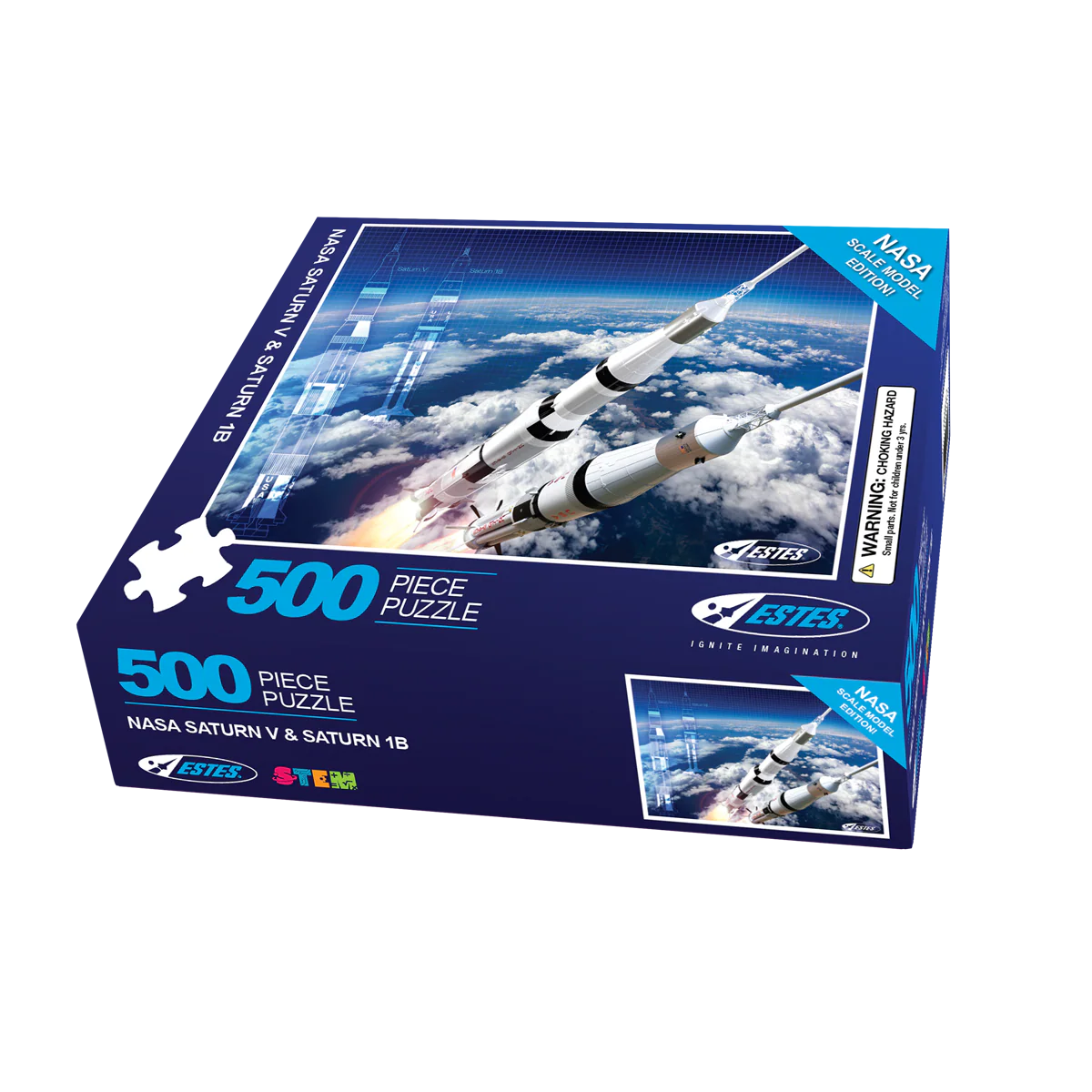 0510 ESTES NASA Saturn V & Saturn 1B 500 Piece Puzzle