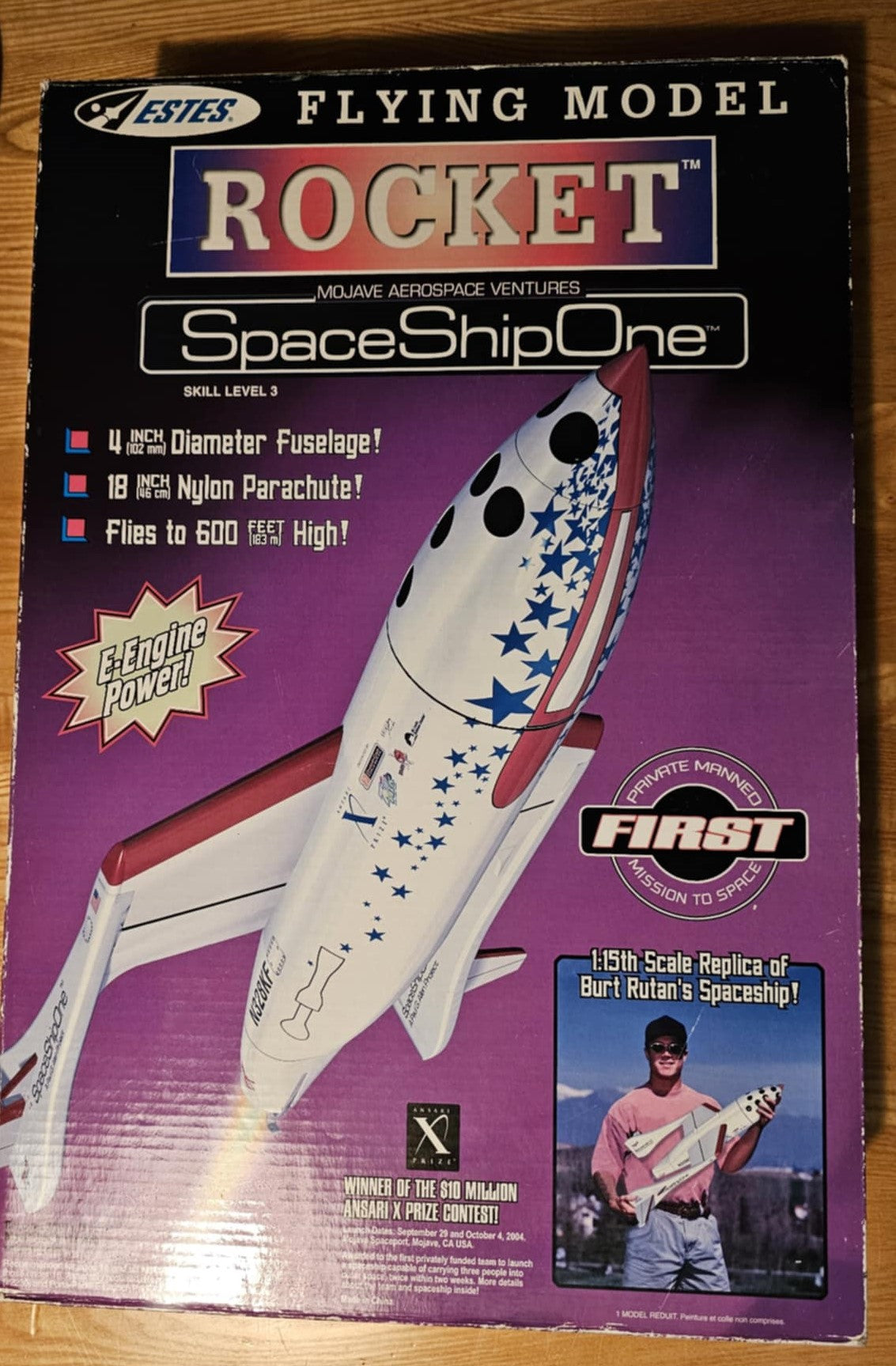 2196 ESTES Space Ship One 1/15th scale  ( Large Model )