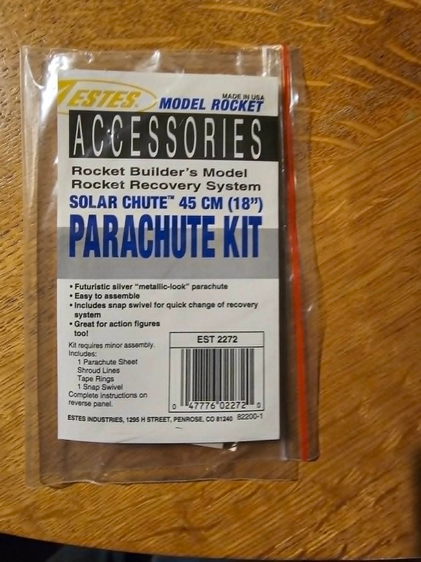 Estes 18 inch Solar (MYLAR) Parachute