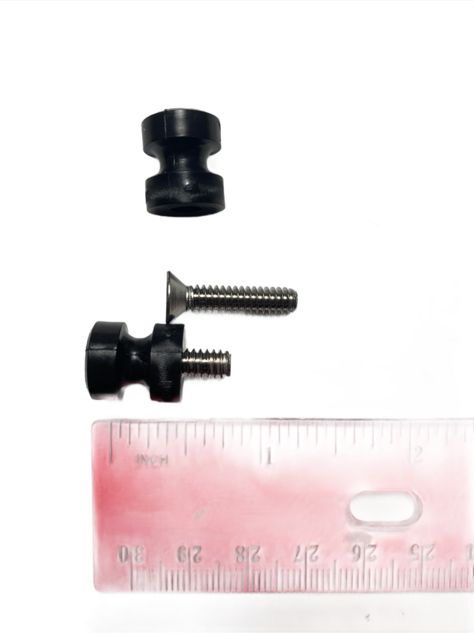 Delrin Rails 1515 Rail buttons Delrin Black pack of 2 – Everdon Hobbies