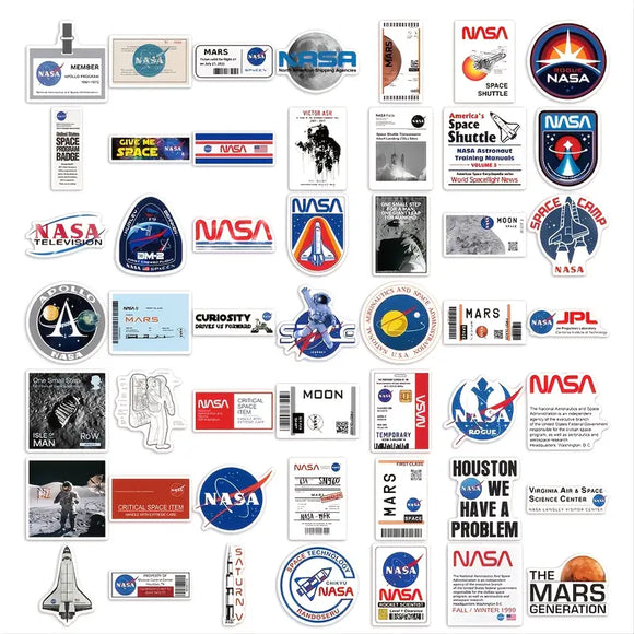 Sticker Nasa Pack #1 pack of 50 – Everdon Hobbies