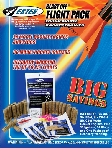 1672 Estes Blast Off Flight Pack