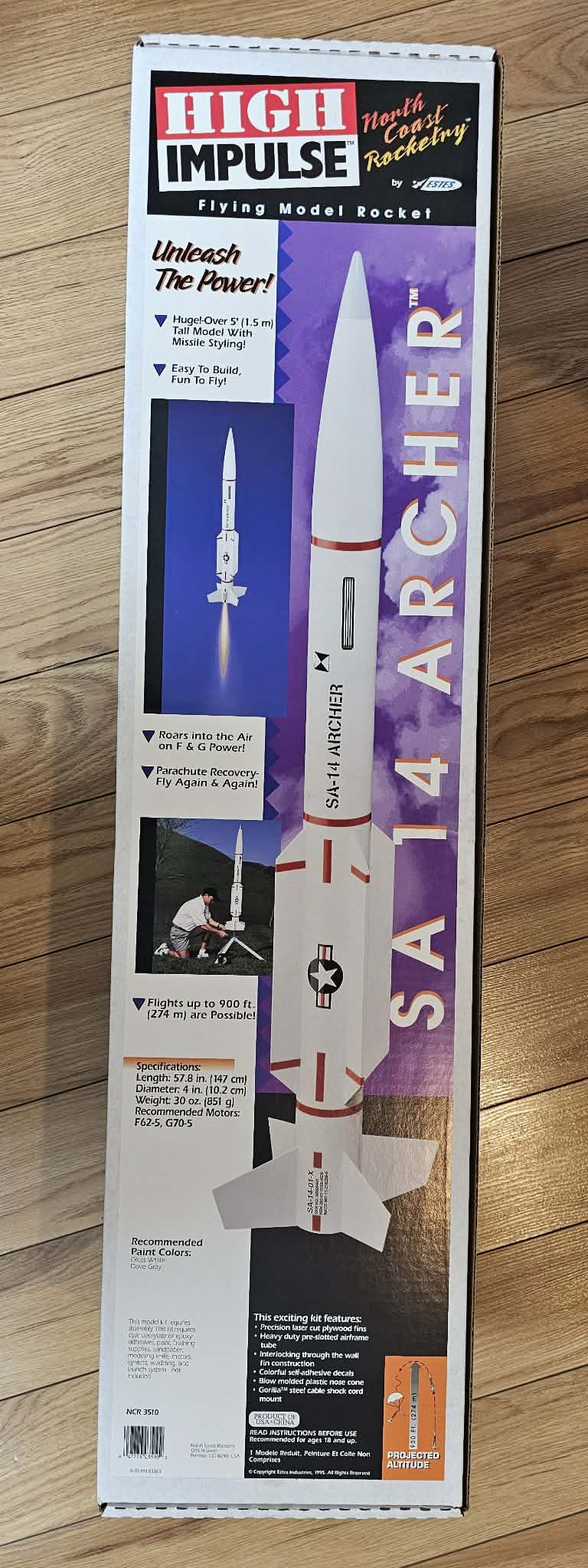 NORTH COAST ROCKETRY by ESTES  SA-14 ARCHER High Impulse 4"