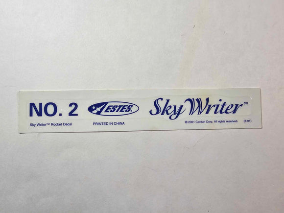 DECAL ONLY ESTES SKY WRITER 1260