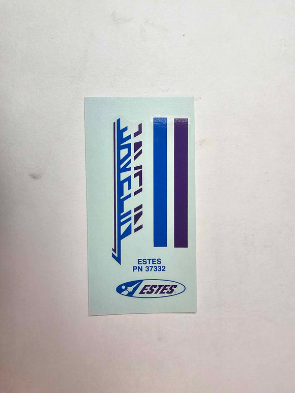 DECAL ONLY ESTES JAVELIN 2005