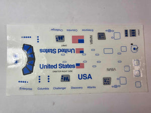 DECAL ONLY ESTES SPACE SHUTTLE ORBITER 1337