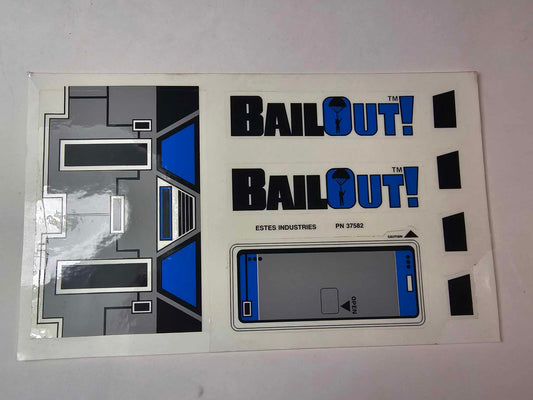 DECAL ONLY ESTES BAIL-OUT 2070 - Everdon Hobbies