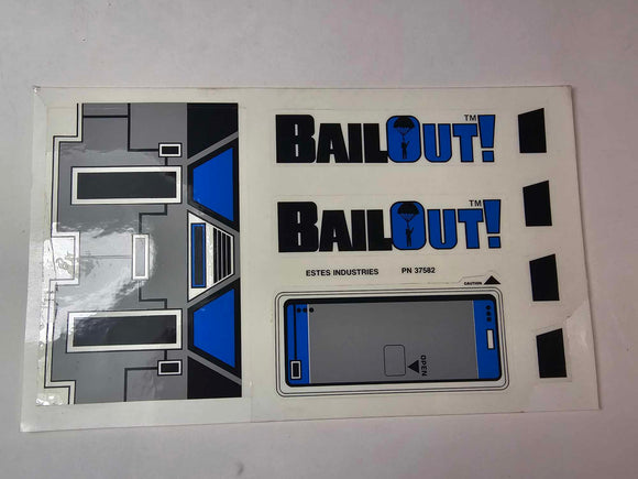 DECAL ONLY ESTES BAIL-OUT 2070