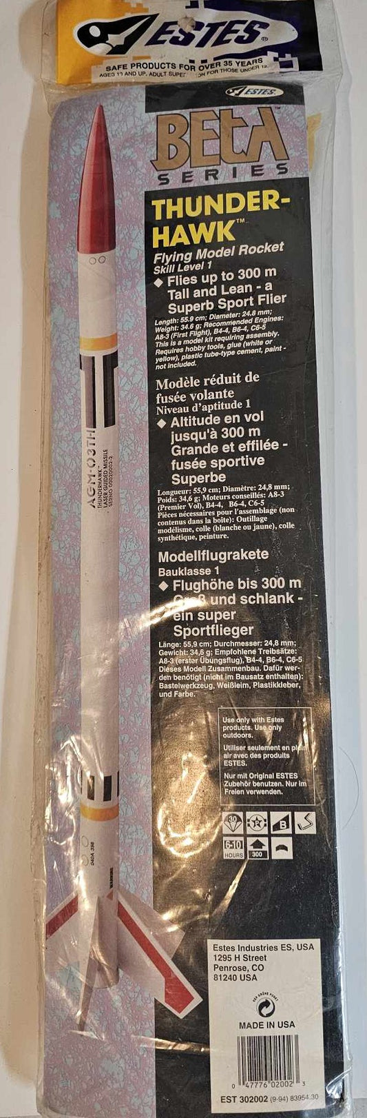 2002 ESTES Thunder-hawk - Everdon Hobbies