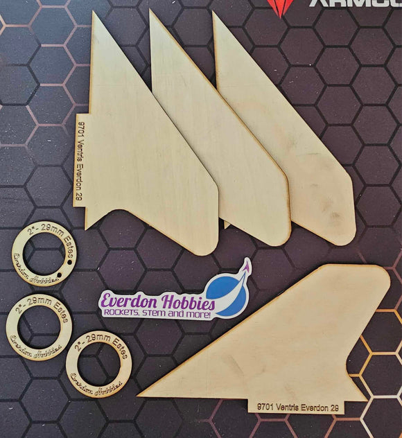 Everdon Rocketry Plywood Kit  for Pro Series II 9701 Ventris