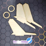 Everdon Rocketry plywood Fin Kit " Vagabond 3217 " for STAR ORBITER  9716