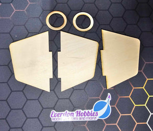 Everdon Rocketry plywood Fin Kit " Cherokee-E 2408 " for STAR ORBITER  9716