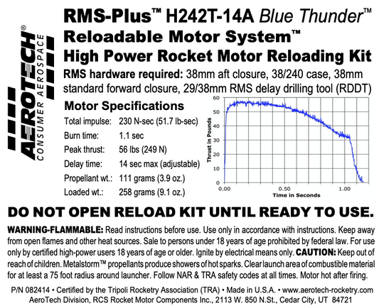 AeroTech H242T-14A RMS-38/240 Reload Kit (1 Pack) - 082414