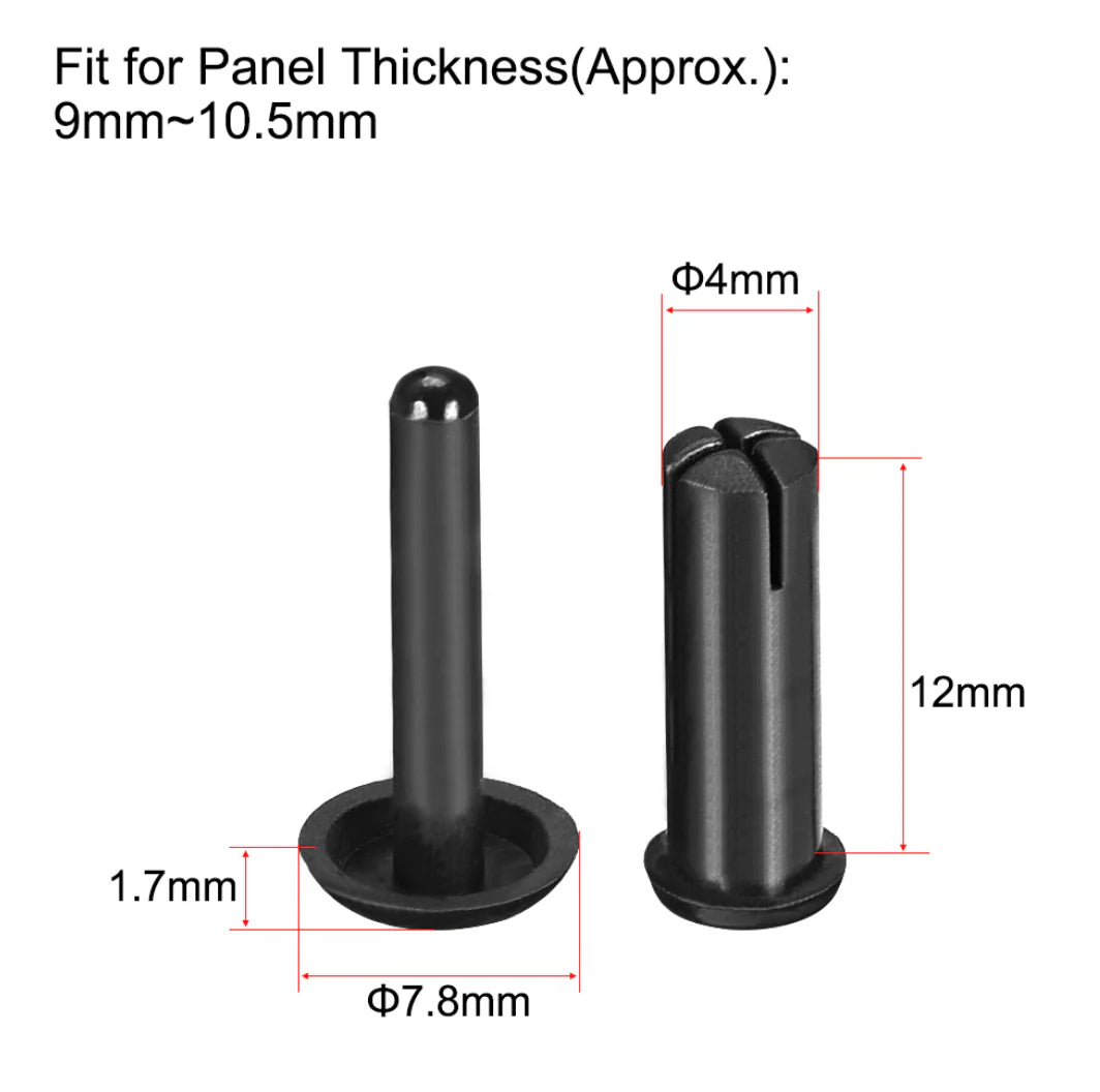 Push Rivets / Shear Pin Pack of 12 **Long**