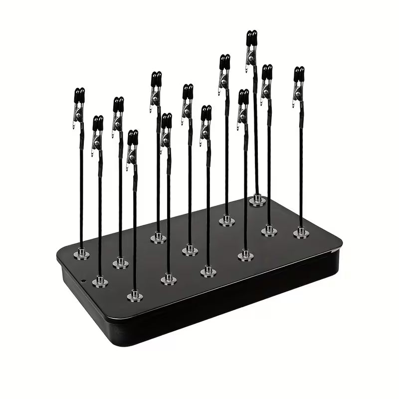 Set of 10 Flexible Magnetic Crocodile Clips for Model Painting - Multi-Directional Metal Clamps Suitable for Model Making