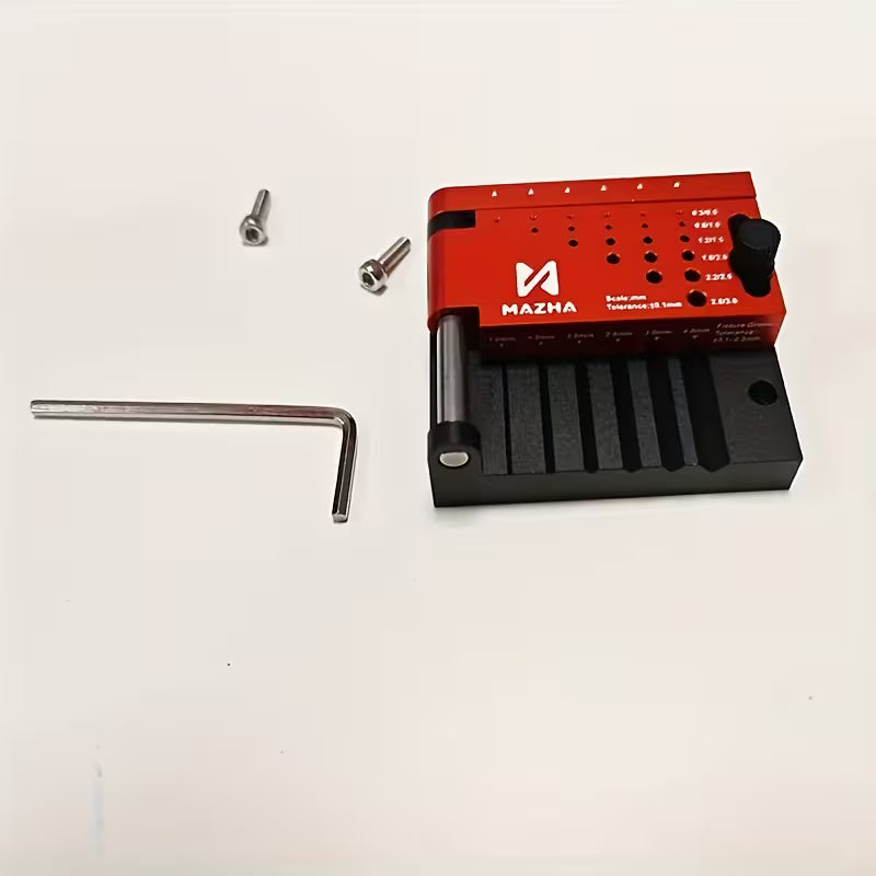 MAZHA Round Bar Drilling Positioner, Model Tool Round Bar Center Punch Fixture