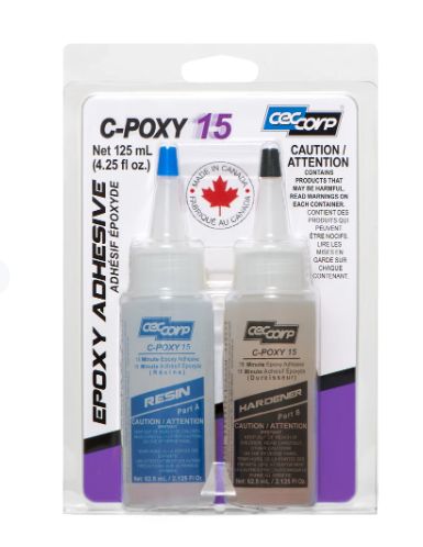 CECCORP C-Poxy 15, 15 min Epoxy Glue Kit (4.25 oz)
