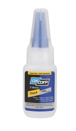 CECCORP C-Bond Thick, High viscosity (1.05 oz) Cyanoacrylate glue