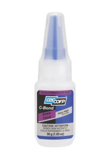 CECCORP C-Bond Extra Thick, Ultra-High viscosity (1.05 oz) Cyanoacrylate glue