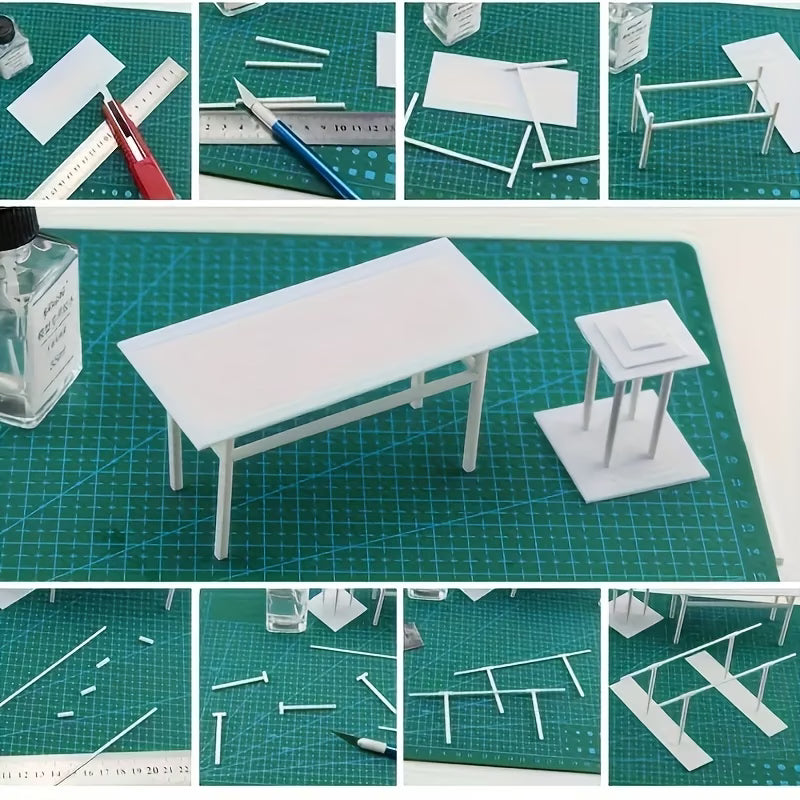 5 pcs ABS solid Square dowels for shaping, fabrication