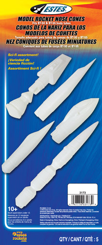 3173 Sci-Fi Nose Cone Assortment (5 Pk) BT50 & BT55 - Everdon Hobbies