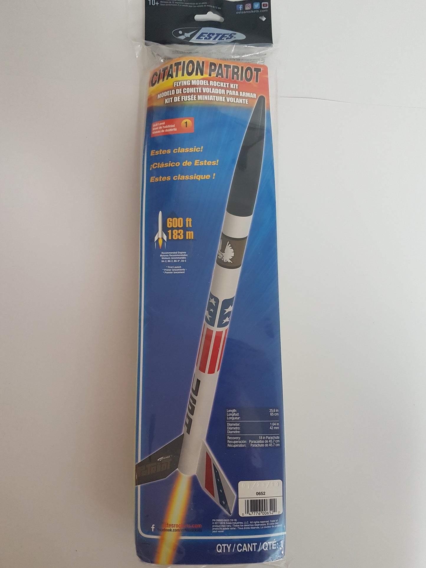 0652 ESTES Citation Patriot - Everdon Hobbies