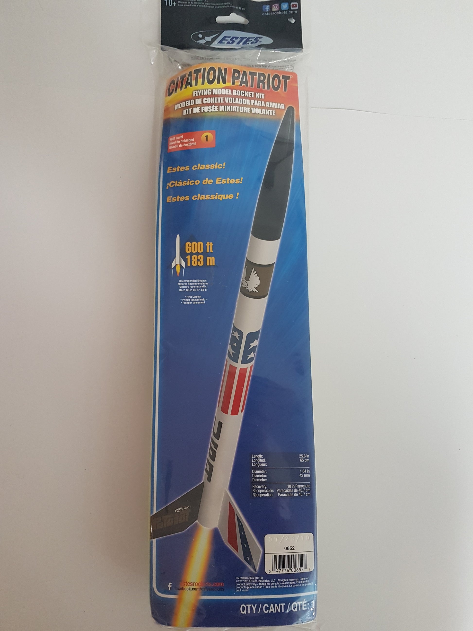 0652 ESTES Citation Patriot - Everdon Hobbies